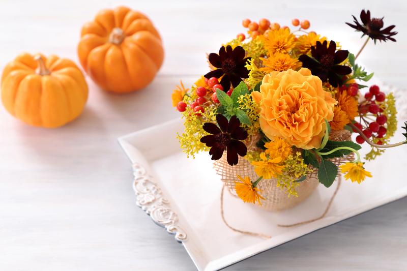 ハロウィンで選ばれるフラワーギフトの種類