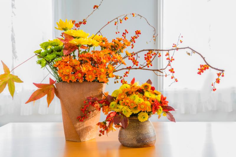 秋のフラワーアレンジメントの楽しみ方