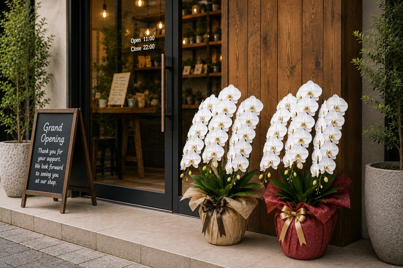 開店祝いを花送る最適なタイミングとマナー