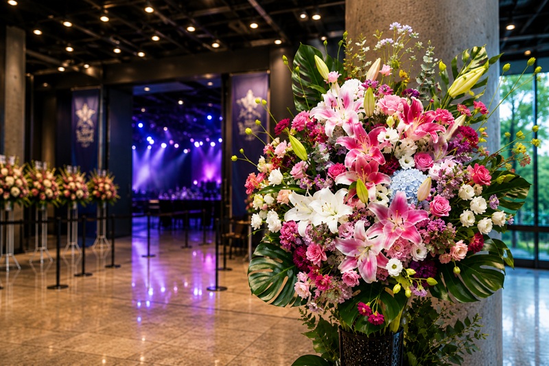 スタンド花をライブ会場へ贈るには